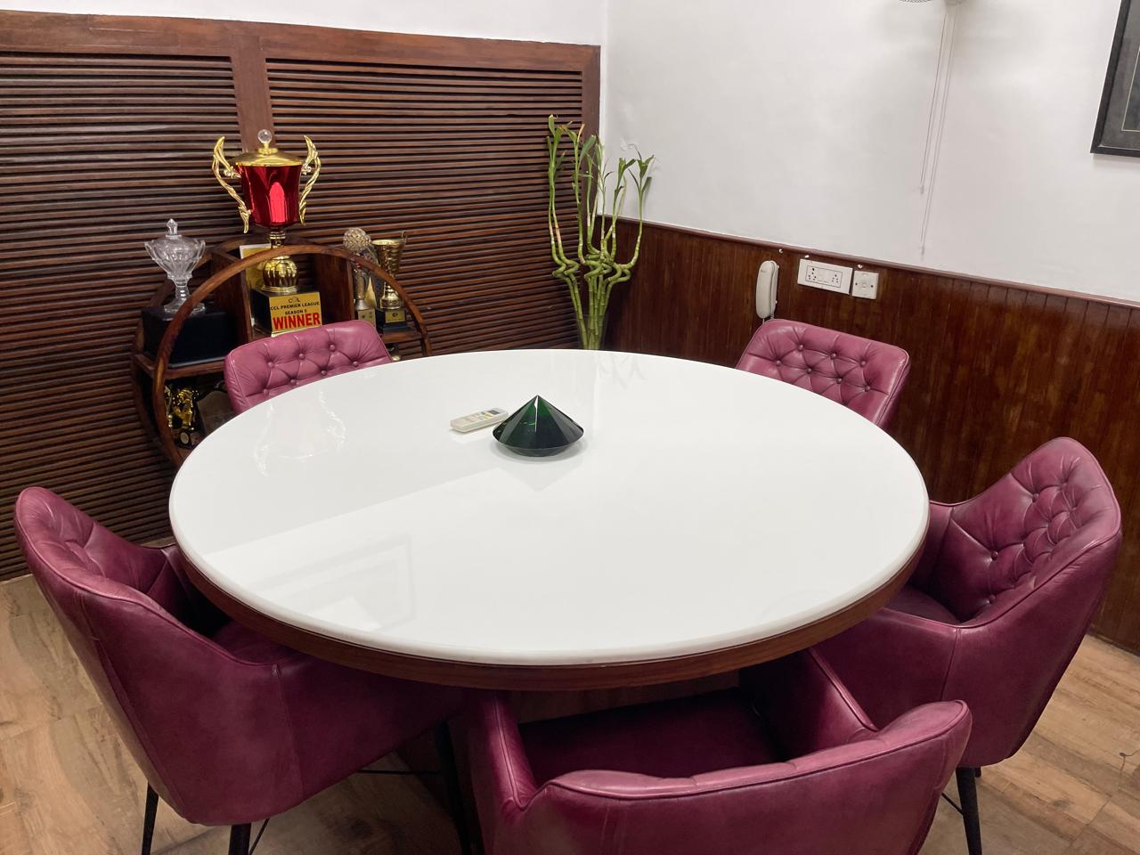 Conference room at DEMETERALI LEGAL used for strategy meetings